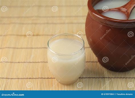 Makgeolli stock photo. Image of wine, makkoli, traditional - 67897084