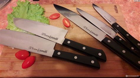 Набор из 5 кухонных стальных ножей "Samura HARAKIRI" SHR-0250W ...