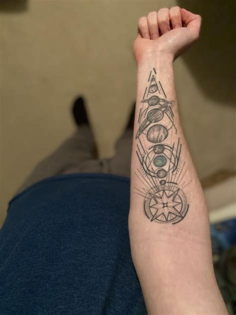 Geometric Solar System Tattoo original by Colin OKeefe at Speakeasy ...