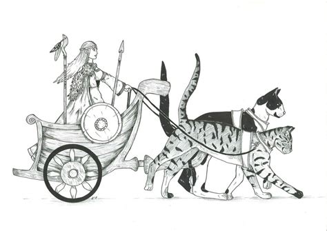 Freyja's chariot by WoodWose on DeviantArt