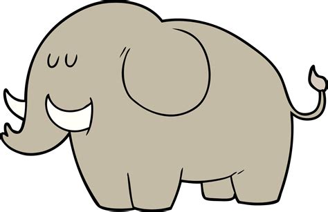 Vector cartoon elephant 12481732 Vector Art at Vecteezy