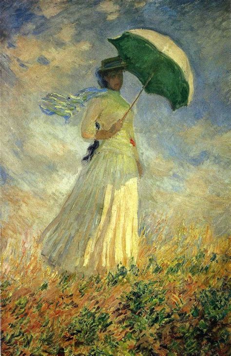 Le Muse : CLAUDE MONET: "Donna con parasole", (le due versioni del 1886)