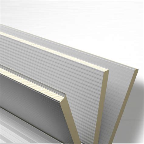 Sandwich-elementti Mepera pelti-PIR-pelti 100 mm 1150x3000 mm valkoinen ...