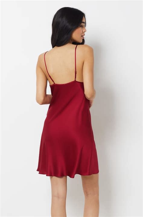 Pantalon de pyjama en soie PEARLY ROUGE - ETAM