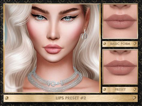 Lips Preset 2 by Jul_Haos from TSR • Sims 4 Downloads
