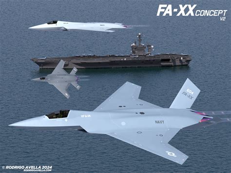 Rodrigo Avella - FA-XX V2 - Sixth generation fighter concept