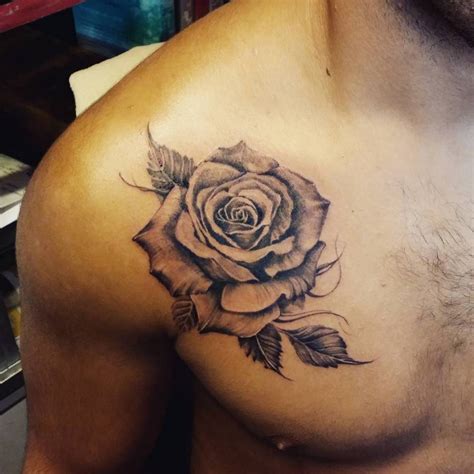 Share more than 84 rose chest tattoo male latest - in.coedo.com.vn