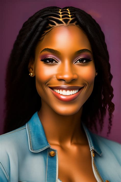 Lexica - Portrait of a uniquely pretty 20 year old black girl