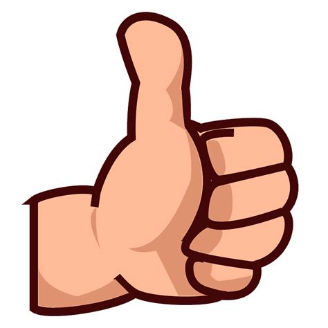 Thumbs up emoji clipart. Free download transparent .PNG | Creazilla