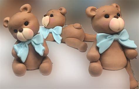 Teddy Bear Cake Topper Teddy Bear Baby Shower Boy Baby - Etsy