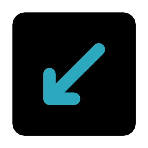 bottom left square vector svg icon svg repo