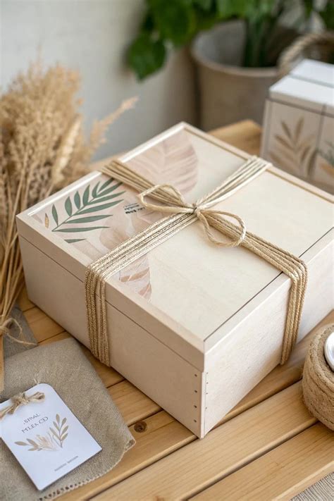 creative gift box design ideas   moss twine