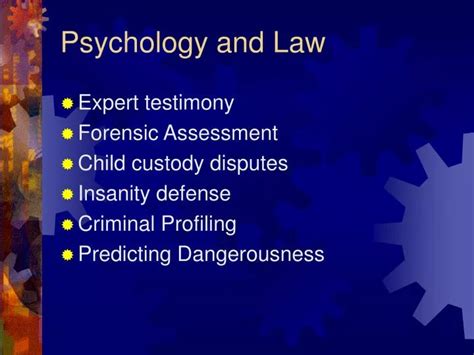 PPT - Psychology and Law PowerPoint Presentation, free download - ID ...
