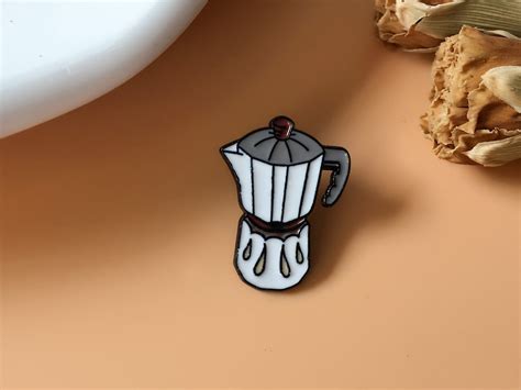 Coffee Enamel Pin Coffee Lovers Badge Pin Lapel Pin Collar Pin Enamel ...