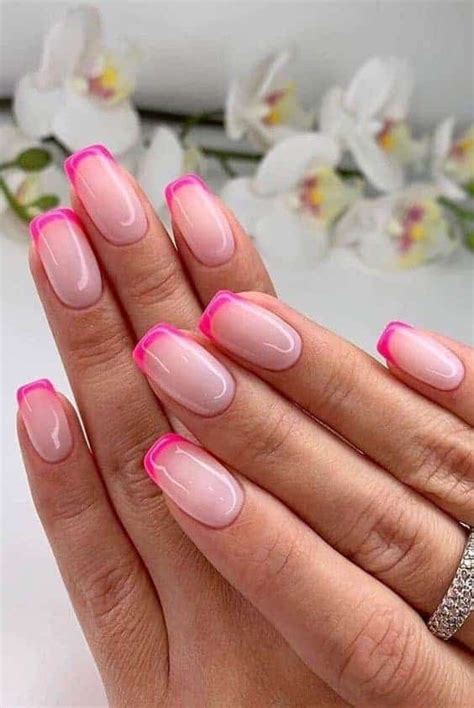 Top 20 Amazing French Manicure Designs | Summer gel nails, Nail art ...