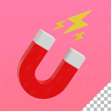 Premium PSD | Attract magnet 3d icon