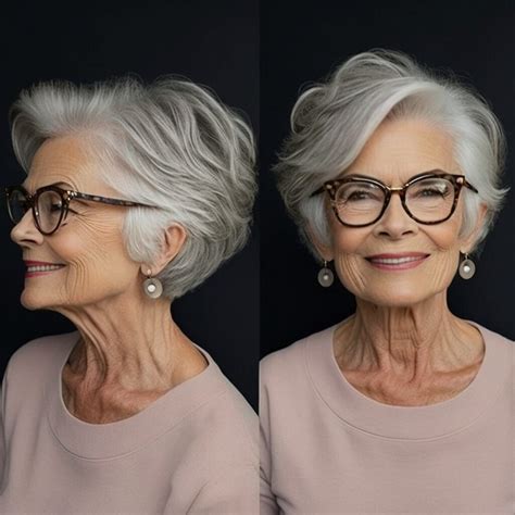 Gestufter Bob Mit Pony Und Brille