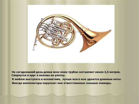 Я – валторна (Знакомство с представителем семейства медно-духовых ...
