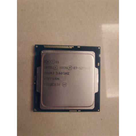 Intel® Xeon® 處理器E3-1271 v3 (8M 快取記憶體，3.60 GHz) | 蝦皮購物