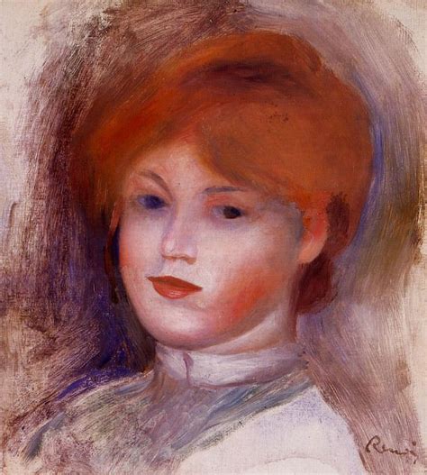 Голова молодой женщины – 1892-1893 гг (картина) — Пьер Огюст Ренуар