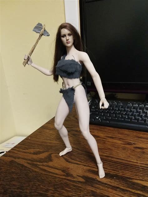 A cave woman/barbarian with an outfit based on the "naked" underwear