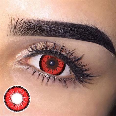 Cosplay ICE Red Colored Contact Lenses – BEAUEYE