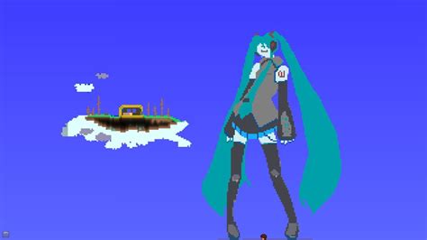 I made this giant Hatsune Miku pixel art because I'm a garbage weeb ...