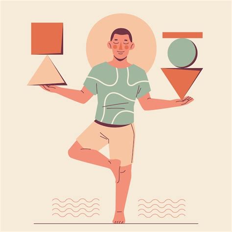 hand drawn stability illustration  vector