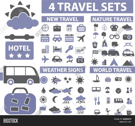 100 Travel Icons, Vector & Photo (Free Trial) | Bigstock