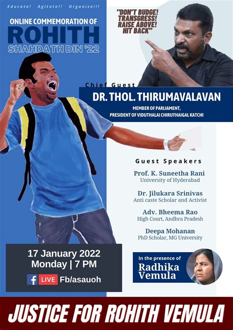 Hyderabad University students to remember Rohith Vemula on sixth death