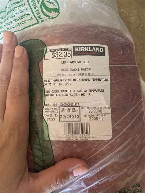 1 day BB on ground beef? Is it still good? 😅 : r/Costco