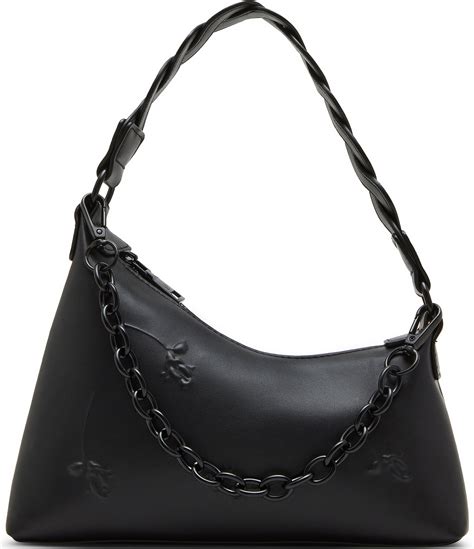 Betsey Johnson Off Kilter Rosette Chain Charm Asymmetrical Bag | Dillard's