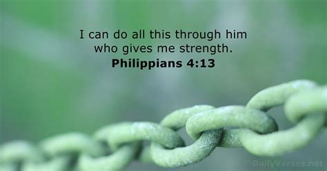 Philippians 4:13 - Bible verse - DailyVerses.net