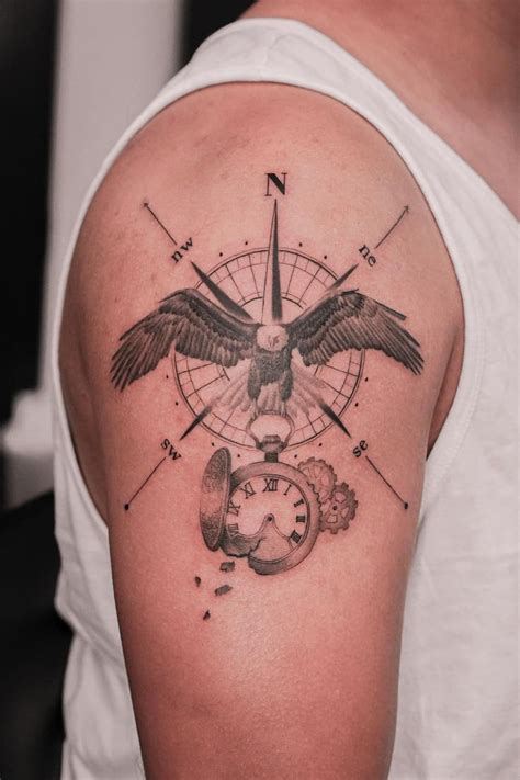 Top 31 Amazing Compass Tattoo Design Ideas