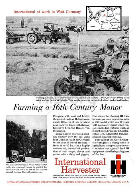INTERNATIONAL HARVESTER COMPANY - International at work in West Germany ...