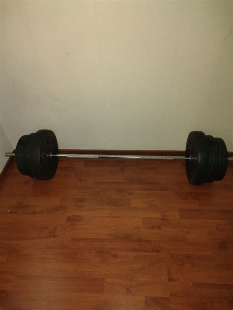 kg barbell set sports equipment exercise fitness weights