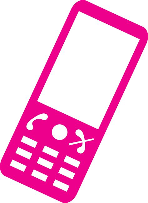 Illustration of pink mobile phone. 25077579 Vector Art at Vecteezy