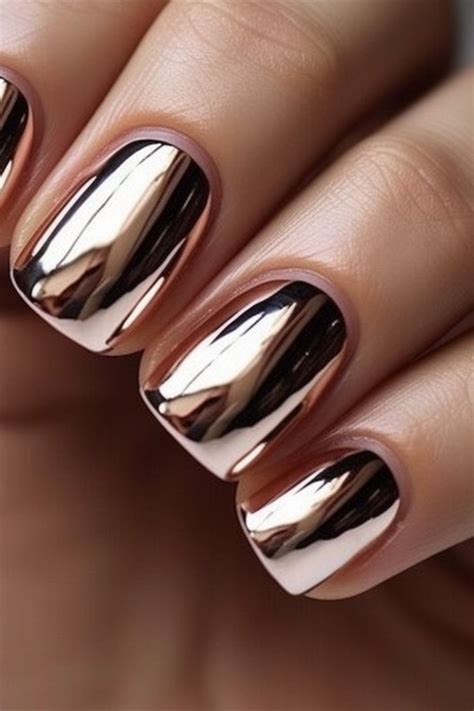 Unveil Your Chic: Experience the Glam of Champagne Rose Gold Nails ...
