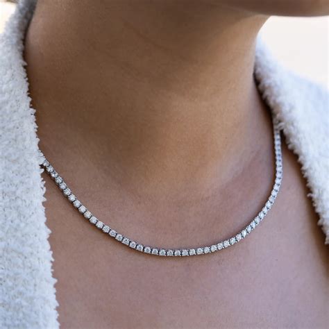 10 Carat Diamond Tennis Necklace