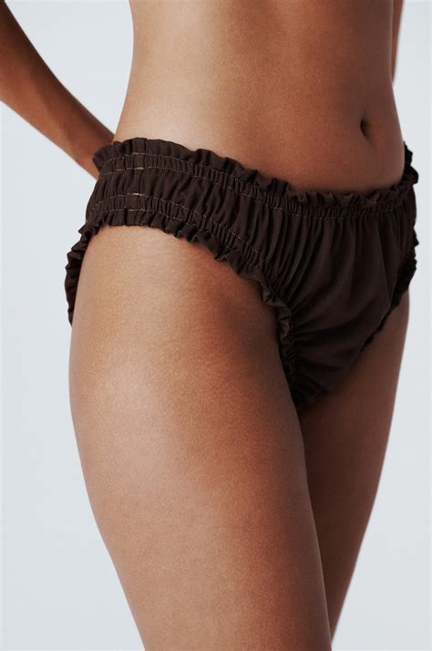 lottie bikini top brown  jean