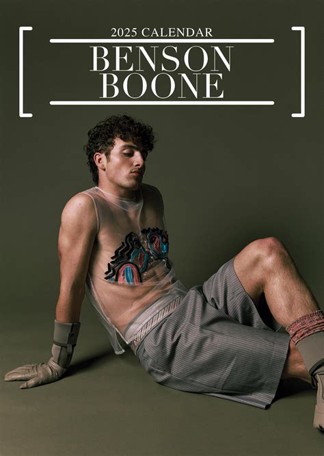 Benson Boone A3 Calendar 2025 – Entertainment – Month To View + Free
