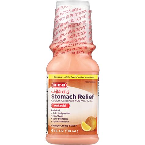 H-E-B Children's Stomach Relief Orange Creme Liquid - Shop Digestion