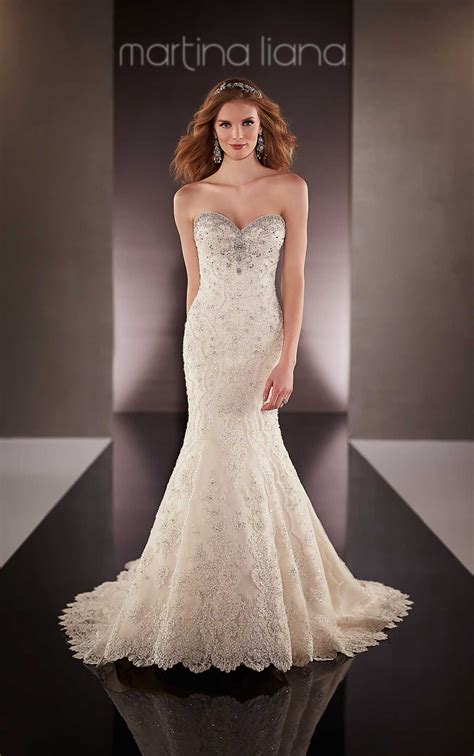 Wedding Dress Gallery | Martina Liana | Beaded lace wedding dress