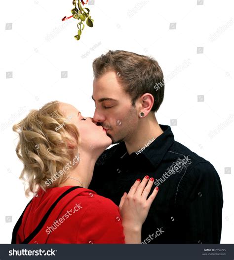 Mistletoe Kiss 2 Stock Photo 2350225 : Shutterstock