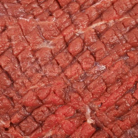 Fragment of a beef meat texture as a backdrop composition | Colourbox