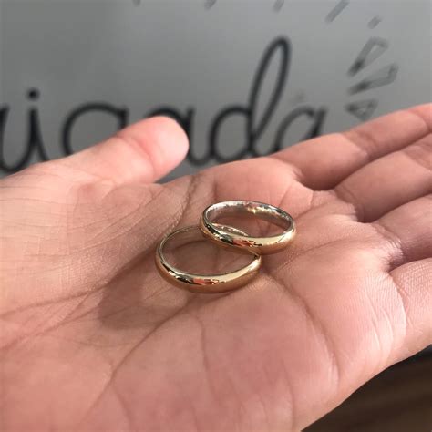 Aliança de Moeda Antiga Tradicional Fina - Dibali Joias