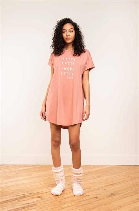 T-Shirt Dress - Latte Latte | LATTELOVE Co.