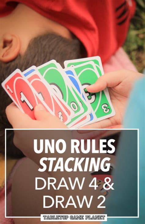 UNO Rules Stacking Draw 4 and Draw 2 Cards – Tabletop Game Planet