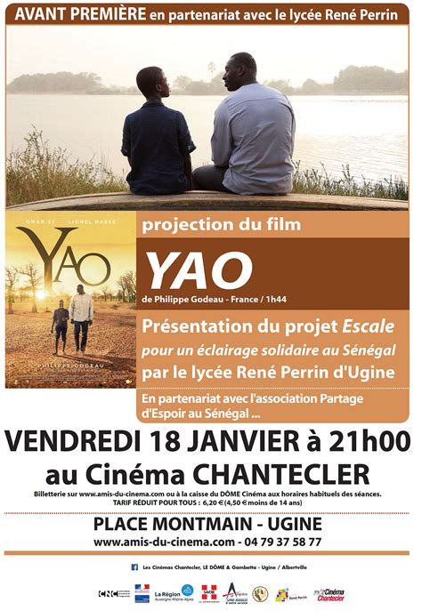 Avant-Première du film Yao ! - Projet au Sénégal - Lycée René Perrin