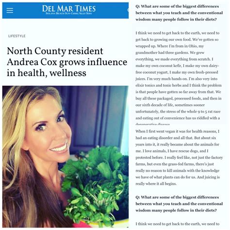 My Mission Was Shared – Andrea Cox